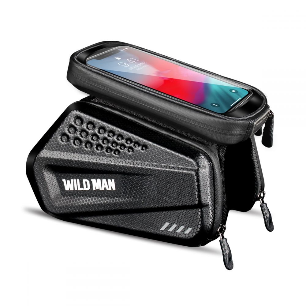 SAKWA WILD MAN XXL mobiltelefon táska kerékpárra - fekete