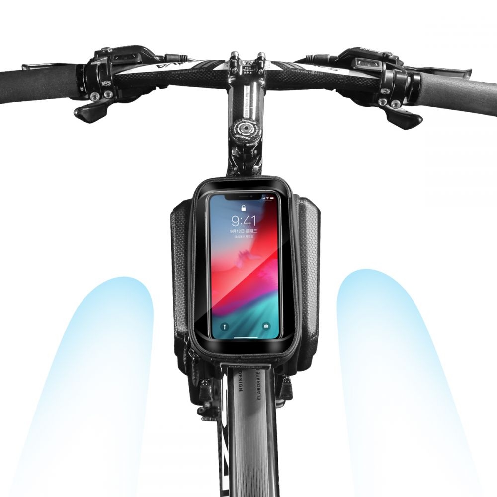 SAKWA WILD MAN XXL mobiltelefon táska kerékpárra - fekete