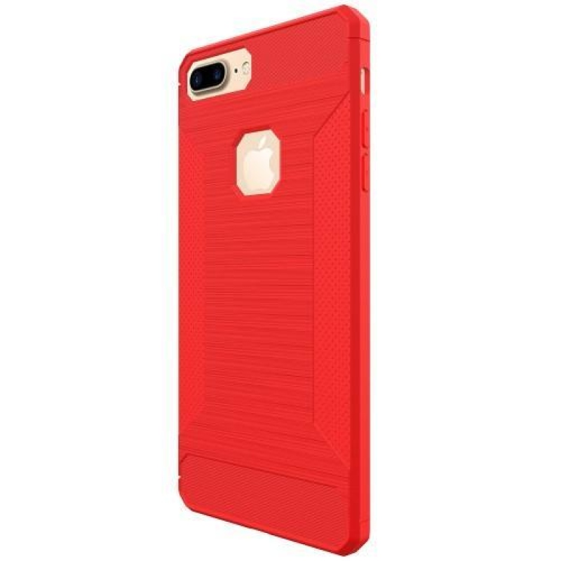 Homokos matt zselés tok iPhone 8 Plus és 7 Plus készülékhez - piros