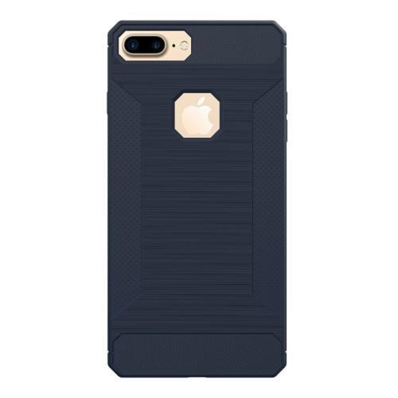 Homokos matt zselés tok iPhone 8 Plus és 7 Plus készülékhez - sötétkék