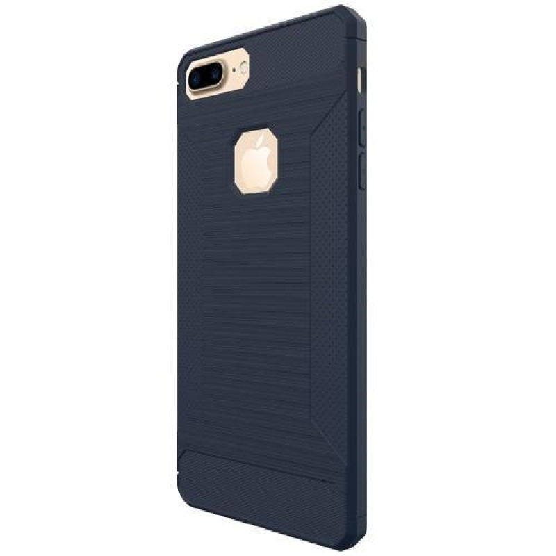 Homokos matt zselés tok iPhone 8 Plus és 7 Plus készülékhez - sötétkék