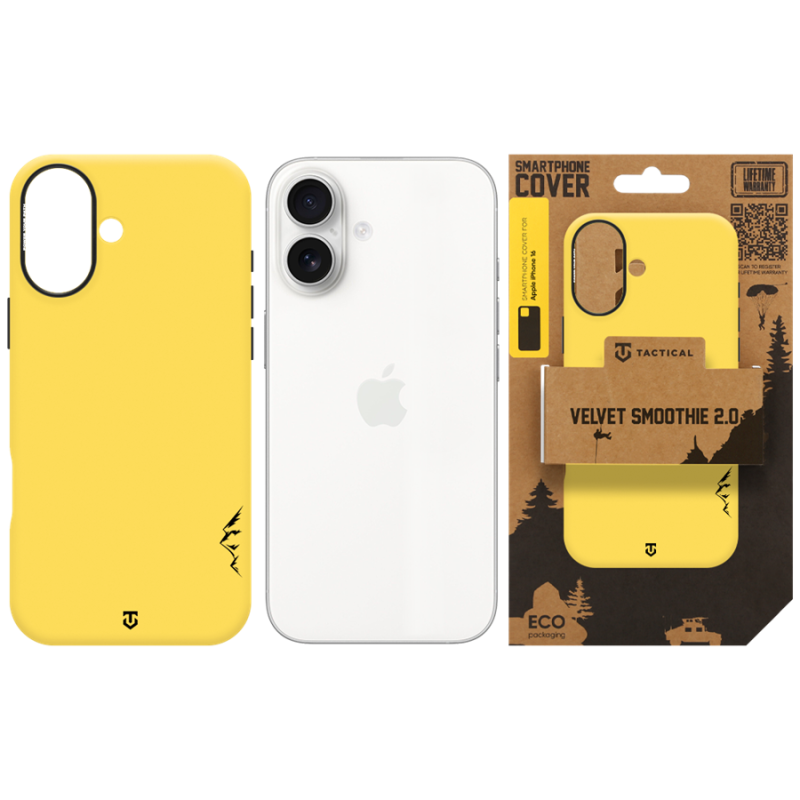 Tactical MagForce Velvet Smoothie 2.0 tok az Apple iPhone 16-hoz, banánszínű