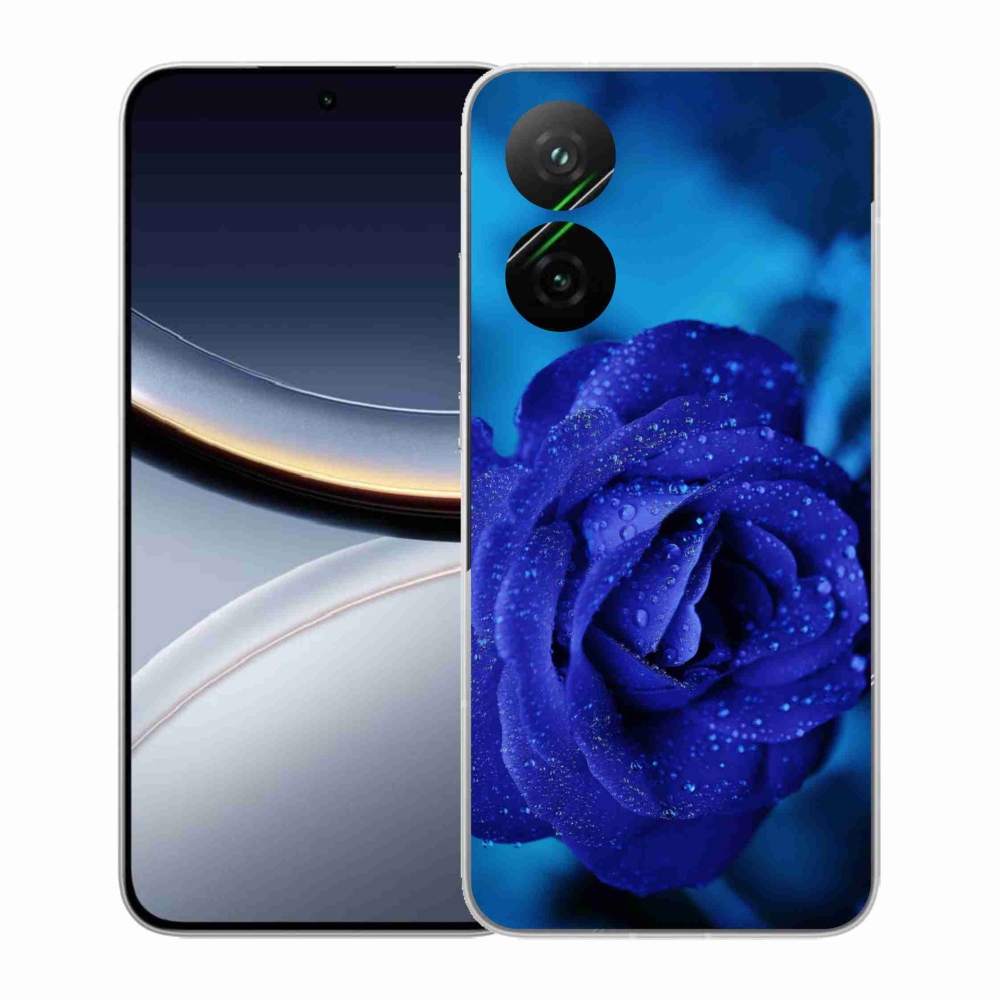 Gél borítás mmCase a Xiaomi Poco F7 5G-hez - kék rózsa