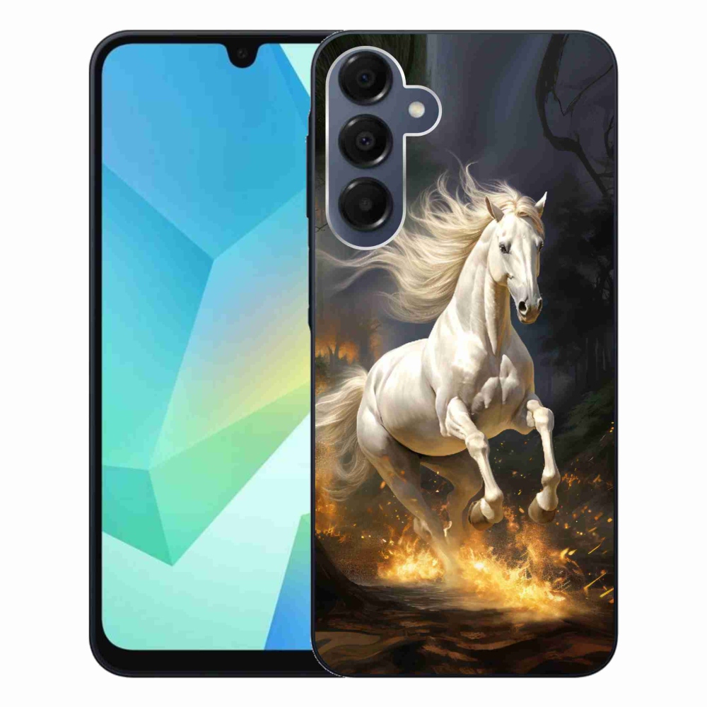 Zselés borítás mmCase Samsung Galaxy A16 4G/5G - fehér ló 2