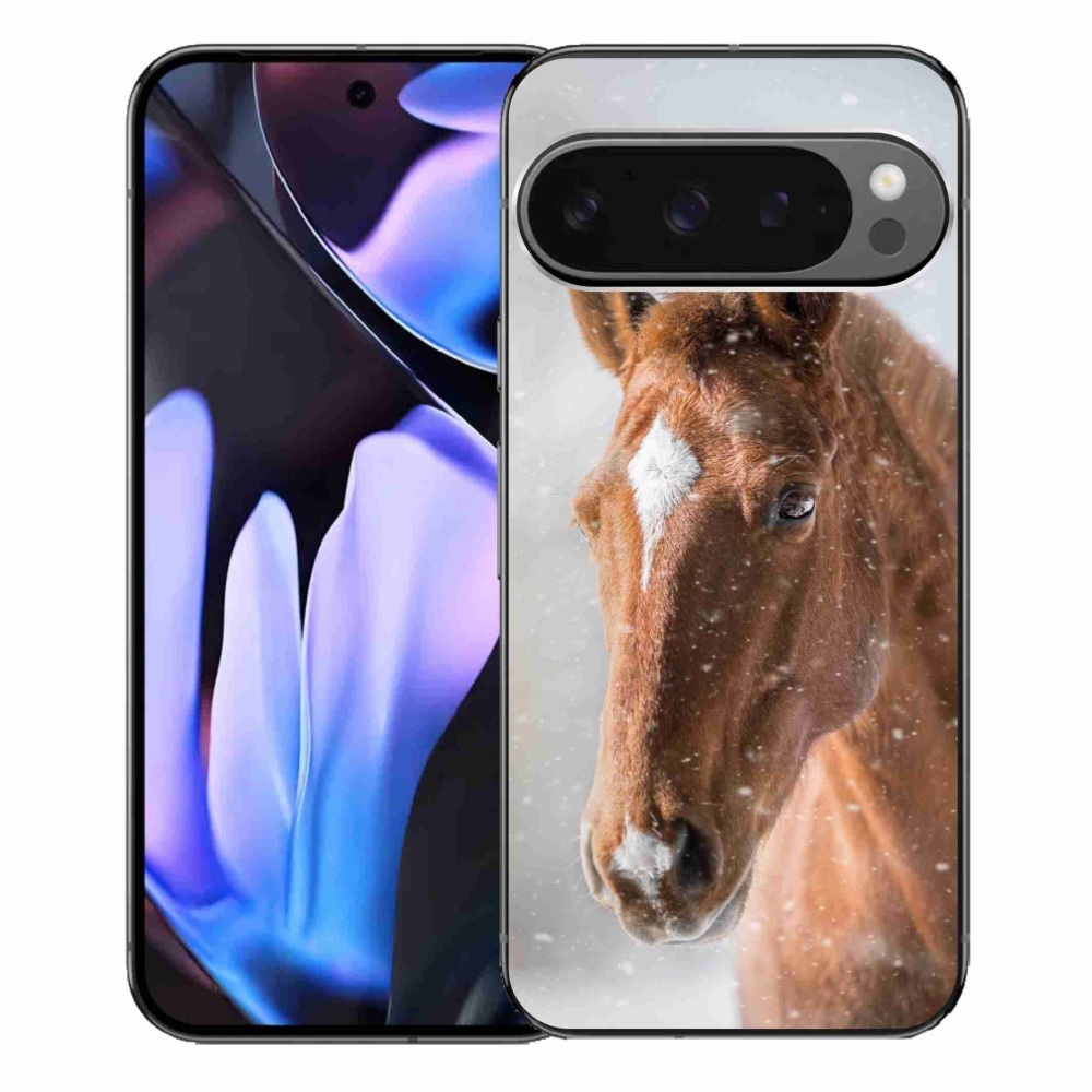 Zselés borítás mmCase a Google Pixel 9 Pro XL számára - barna ló 2