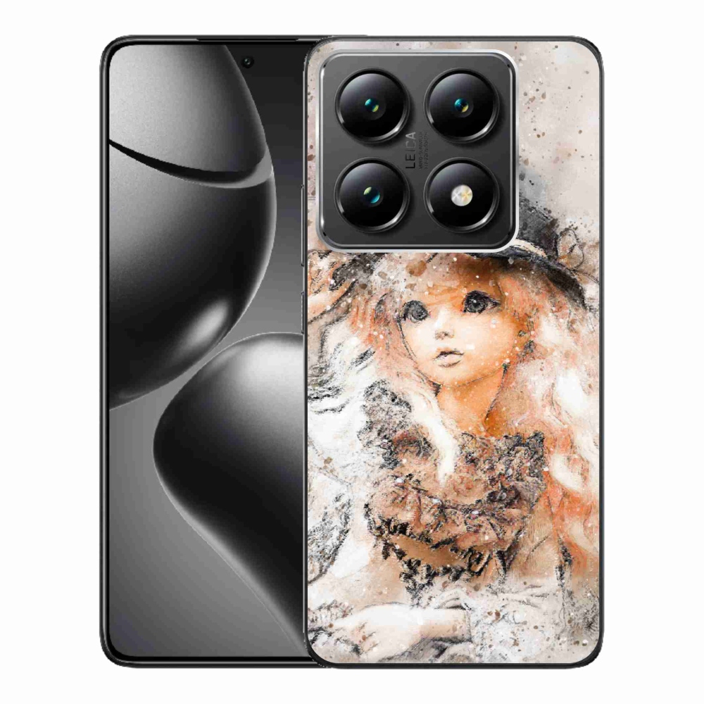 Gél borítás mmCase a Xiaomi 14T Pro számára - lány sapkával