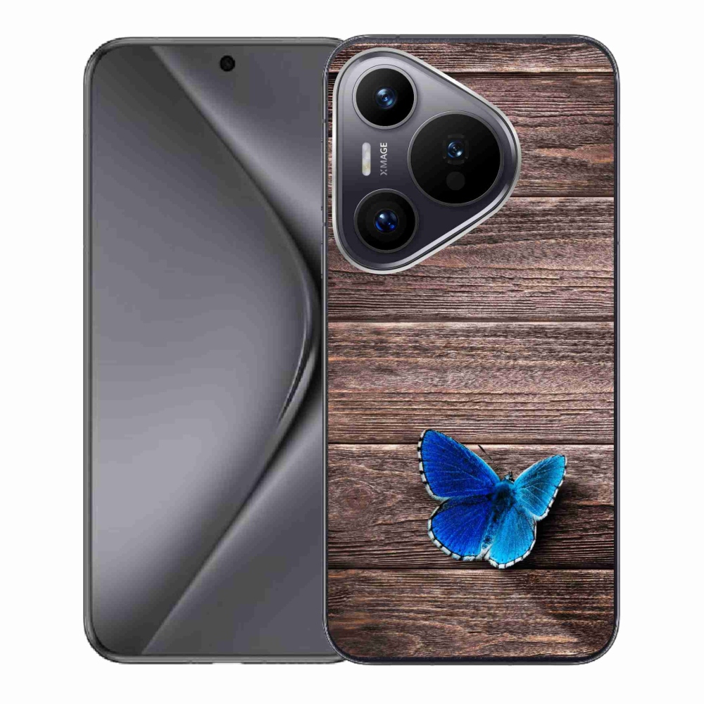 Zselés tok mmCase a Huawei Pura 70 készülékhez - kék pillangó 1