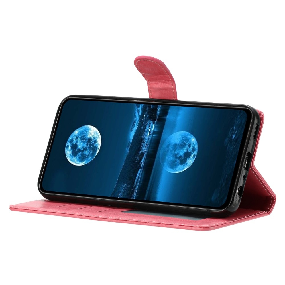 Vérrögök könyv tok Samsung Galaxy S25 Edge készülékhez - rózsaszín