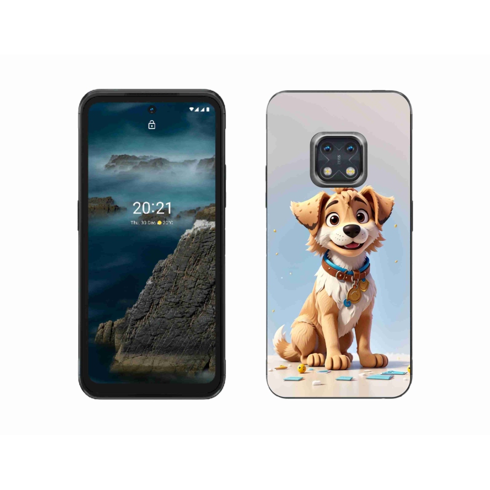 Zselés borítás mmCase a Nokia XR20 készülékhez - rajzfilm kölyökkutya