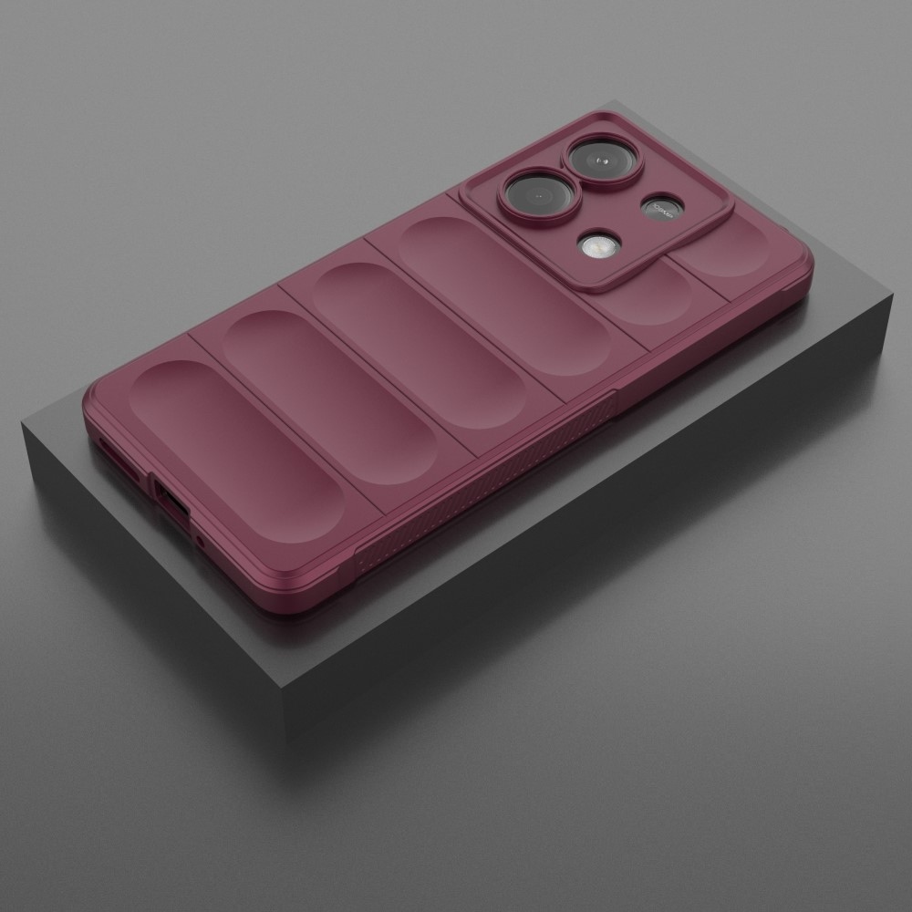 Rugg tartós zselés tok Xiaomi Redmi Note 13 5G - bordó színben