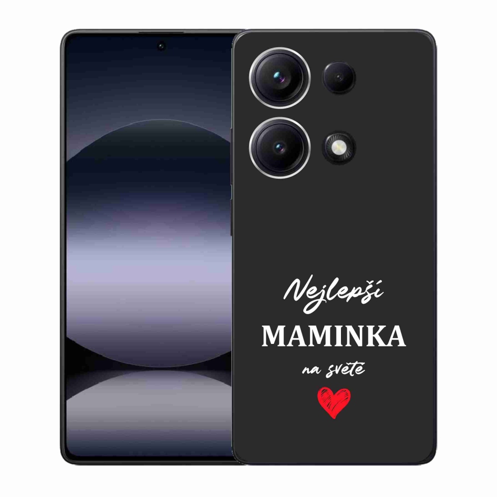 Gél borító mmCase a Xiaomi Redmi Note 14S-hez - legjobb anya 1 fekete háttérrel