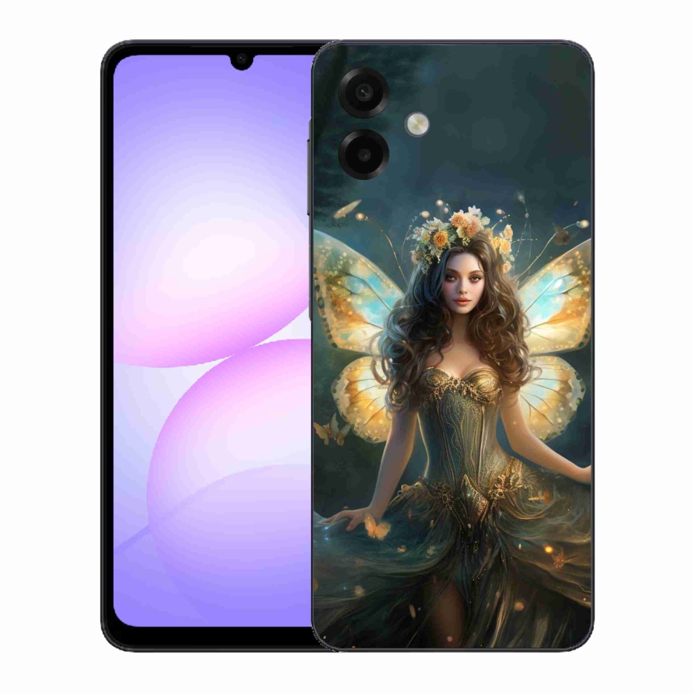 Gél borítás mmCase Samsung Galaxy A07 4G - pillangó nőhöz