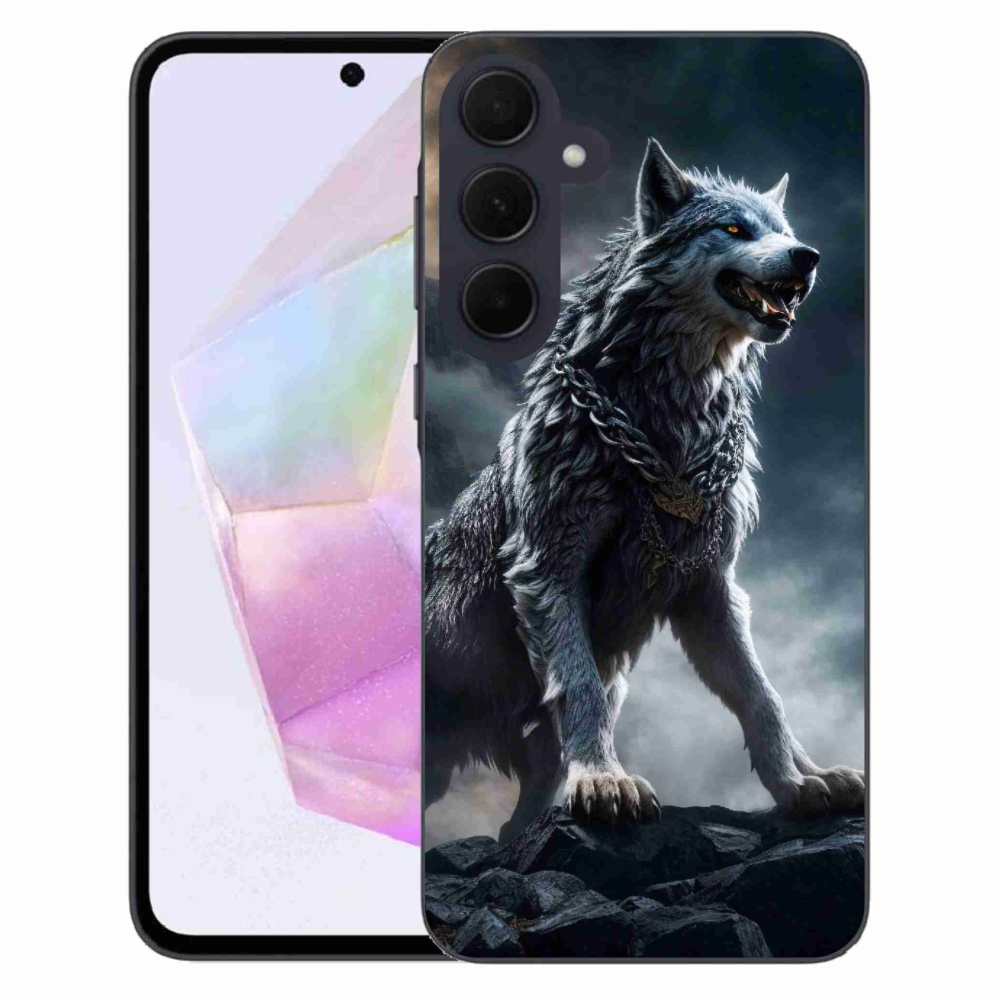 Gél védőburkolat mmCase Samsung Galaxy A35 5G - farkas 1