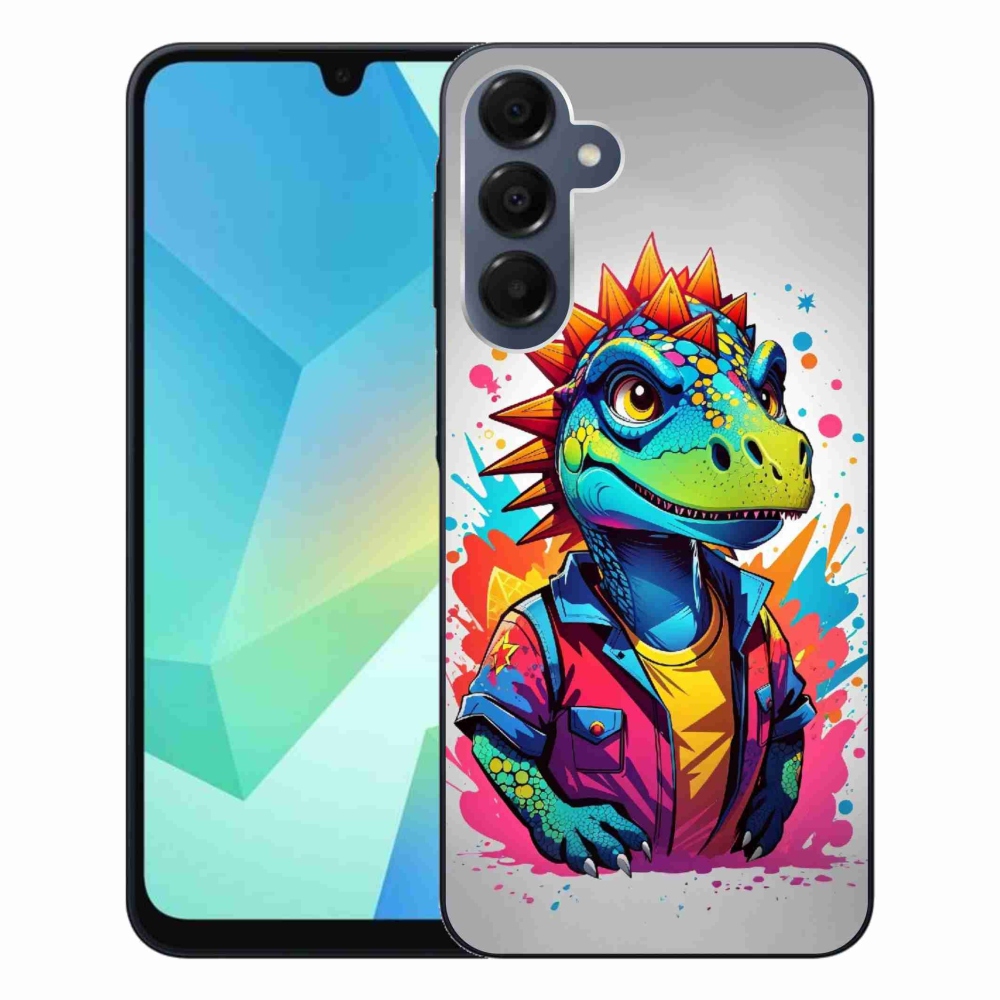 Zselés borítás mmCase Samsung Galaxy A16 4G/5G készülékhez - színes dinoszaurusz