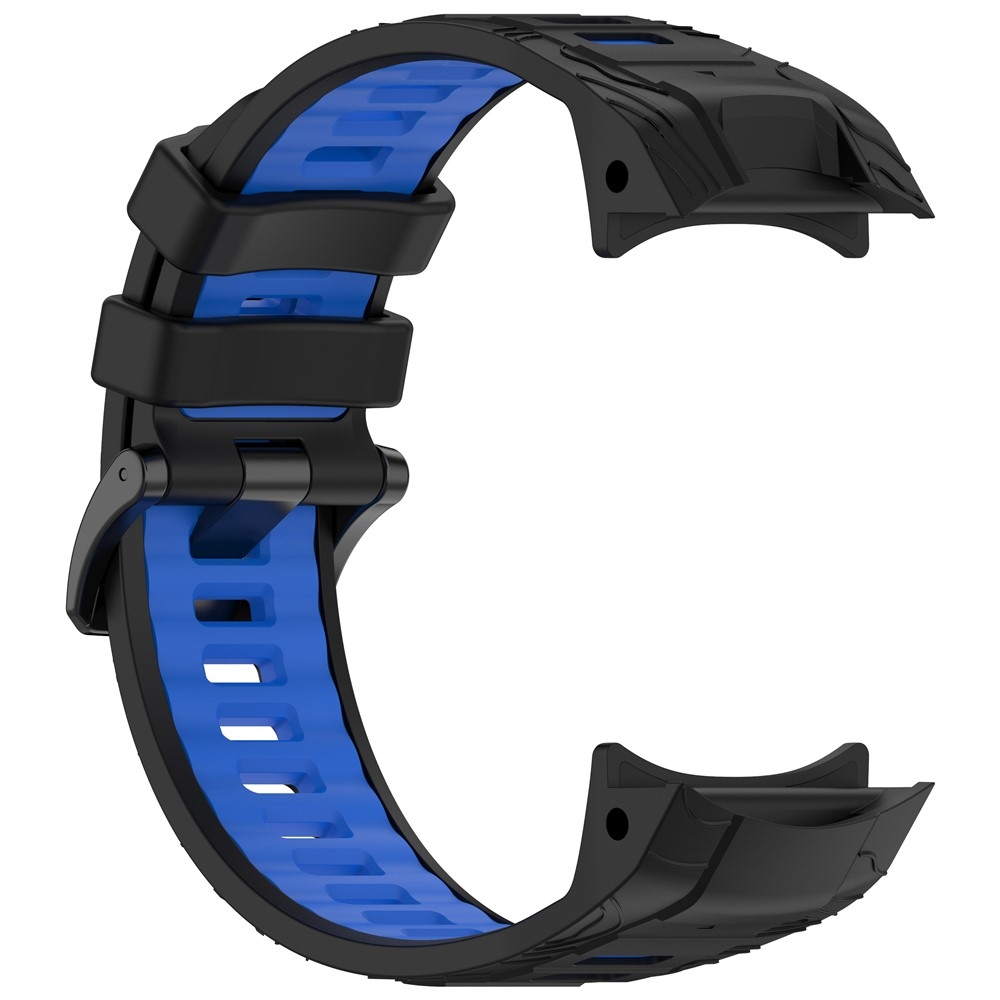 Scheme szilikon karkötő, 22 mm, Garmin Instinct 3 45 mm/Instinct 3 Solar 45 mm modellekhez – fekete/kék