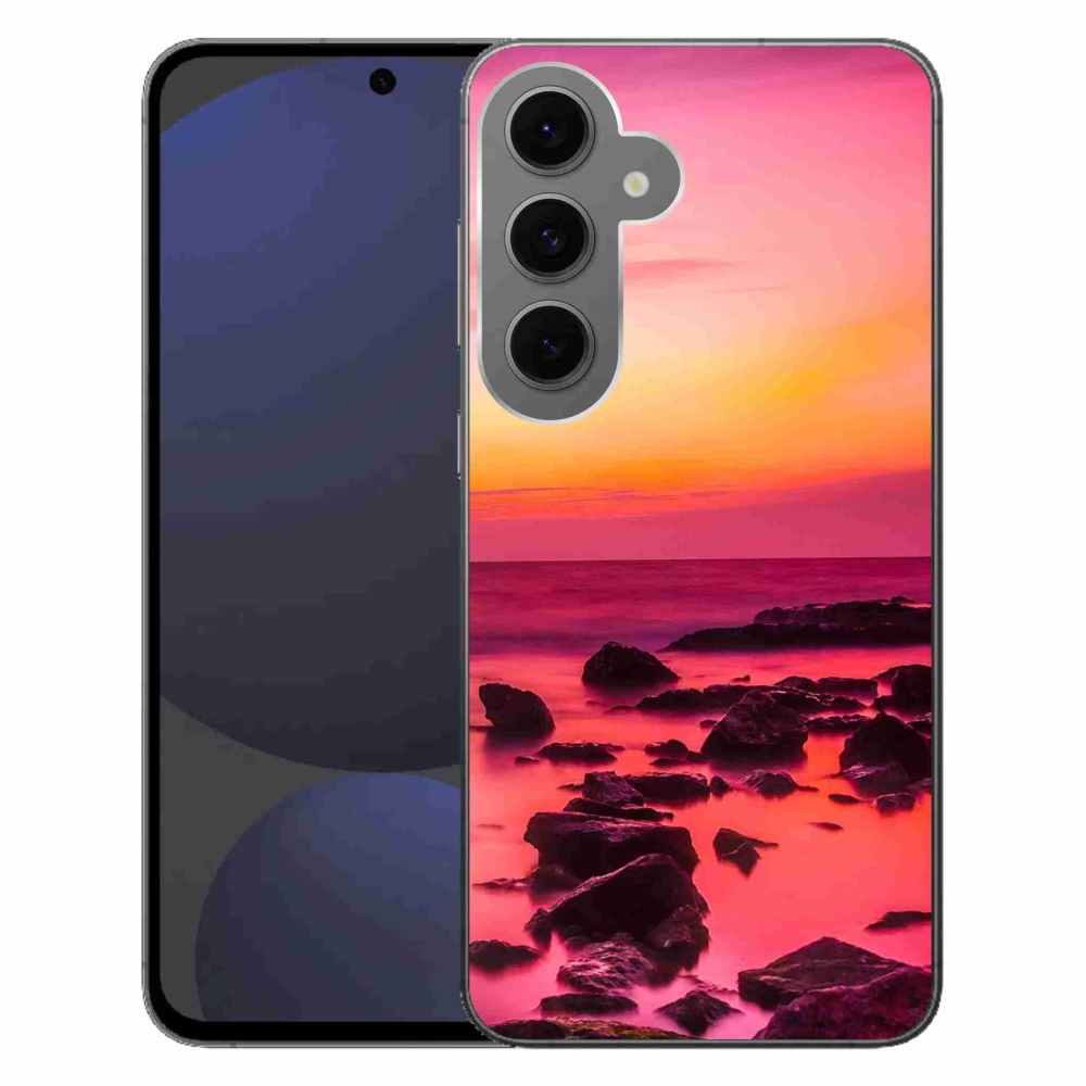 Zselés borítás mmCase Samsung Galaxy S24 FE - tenger és világítás