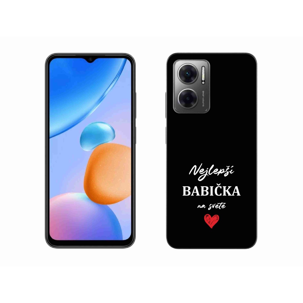 Gél borító mmCase a Xiaomi Redmi 10 5G - a legjobb nagymama 1 fekete háttérrel