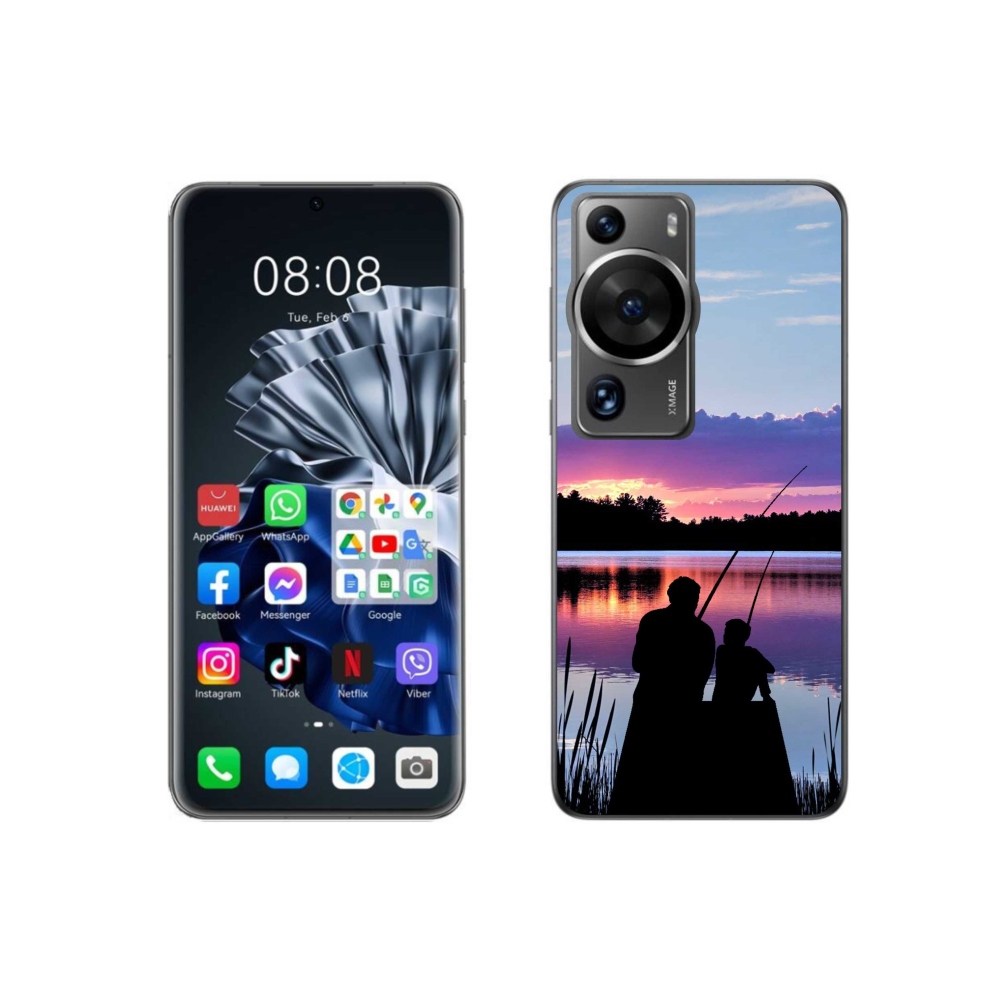Gél borítás mmCase a Huawei P60 Pro számára - halászat 2