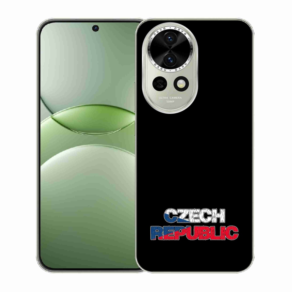 Gél borítás mmCase a Huawei Nova 13 5G - Csehország fekete háttérrel