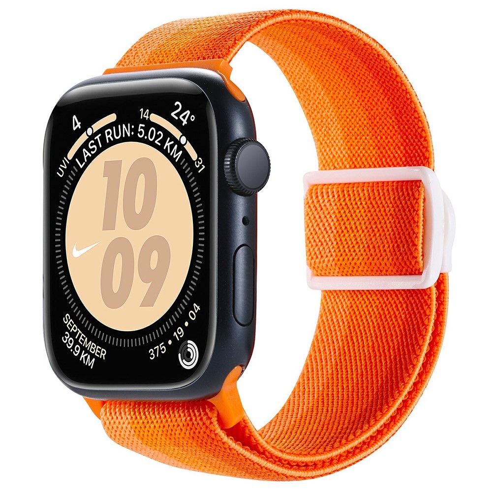 Fokozatos nejlon szíj Apple Watch Ultra/Ultra 2 49mm/SE/SE 2022/2023 44mm/9/8/7 45mm/6/5/4 44mm/3/2/1 42 mm-es Apple Watch Ultra/Ultra 2 órához - narancssárga csíkok