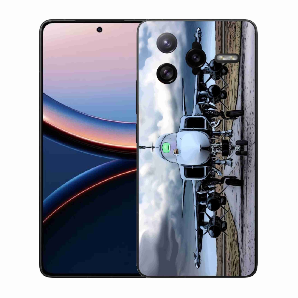 Gélburkolat mmCase a Xiaomi Poco F7 Ultra számára - katonai repülőgépek