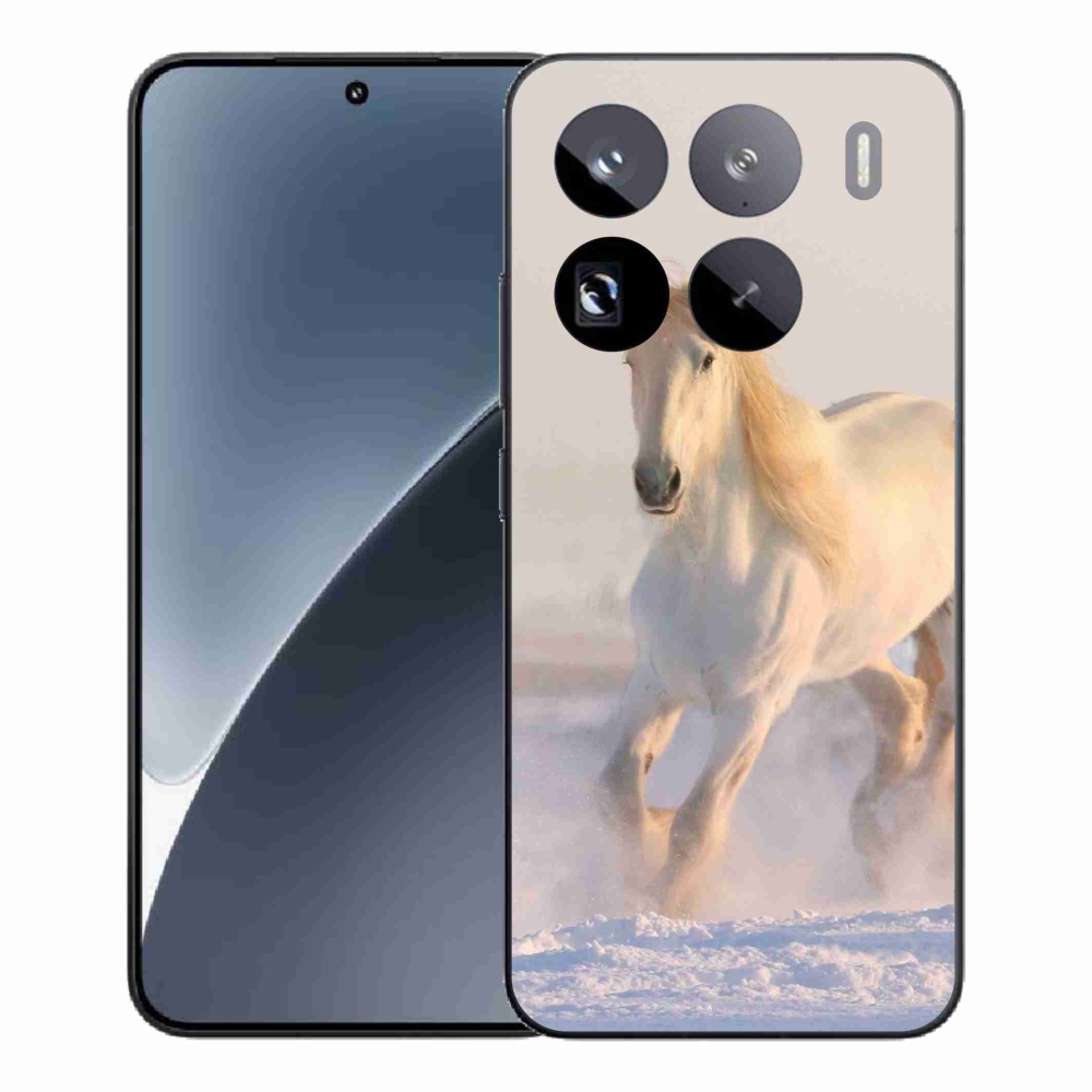 Gél borítás mmCase a Xiaomi 15 Pro számára - ló a hóban