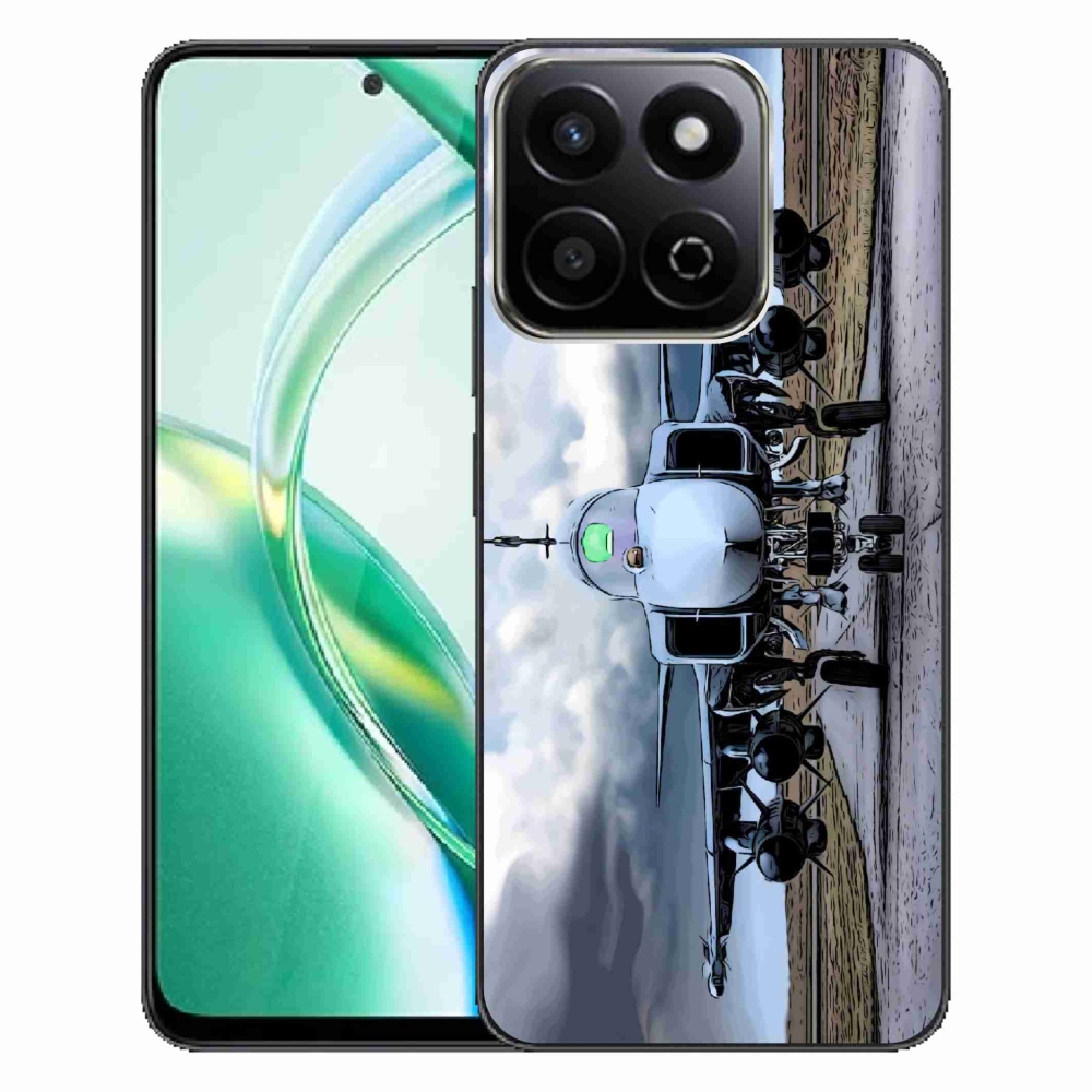 Zselés borítás mmCase a Honor 200 Smart 5G számára - katonai repülőgépek