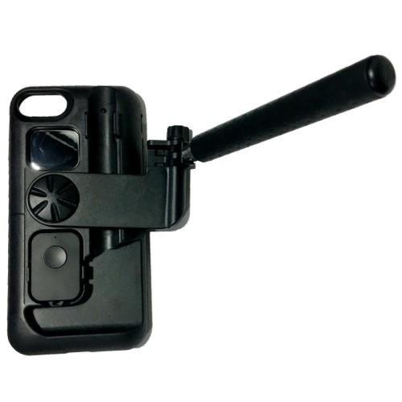 Selfie 2in1 mobiltelefon tok iPhone 8 és iPhone 7 készülékhez bluetooth funkcióval - fekete