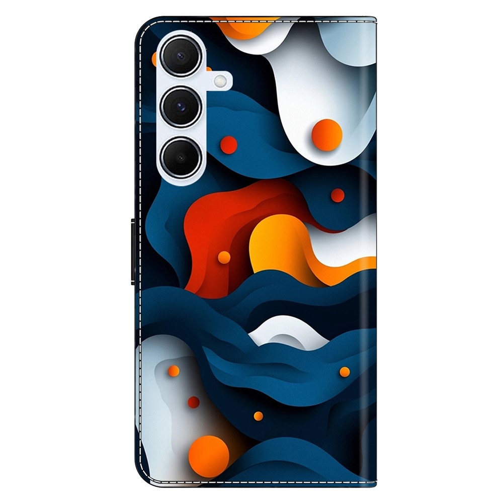 Firmly book tok Samsung Galaxy A17 4G/5G/A26 5G - absztrakt mintás tok Samsung Galaxy A17 4G/5G/A26 5G számára