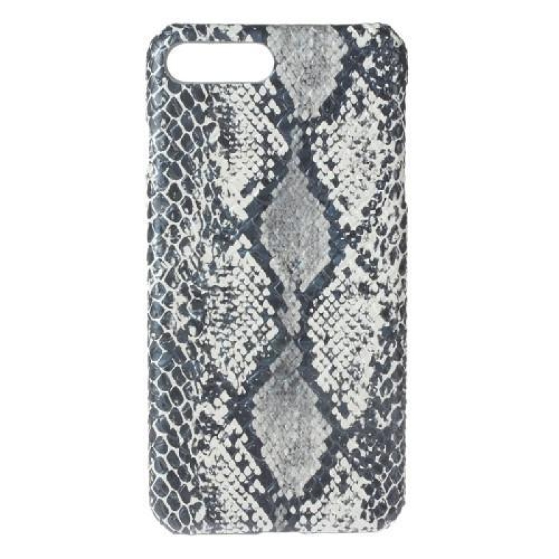 Serpe műanyag tok PU bőr hátlappal iPhone 8 Plus és 7 Plus készülékhez - fekete