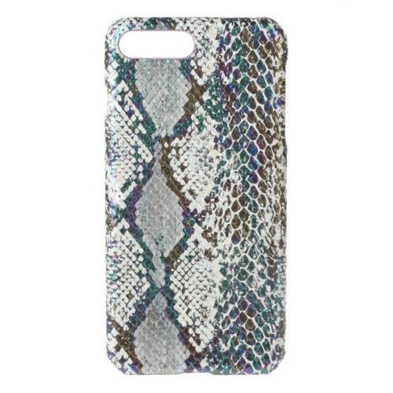 Serpe műanyag tok PU bőr hátlappal iPhone 8 Plus és 7 Plus készülékhez - zöld