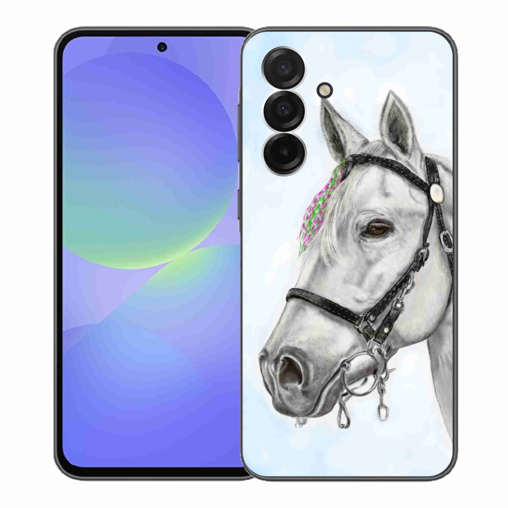 Zselés borítás mmCase Samsung Galaxy A36 5G - fehér ló 1