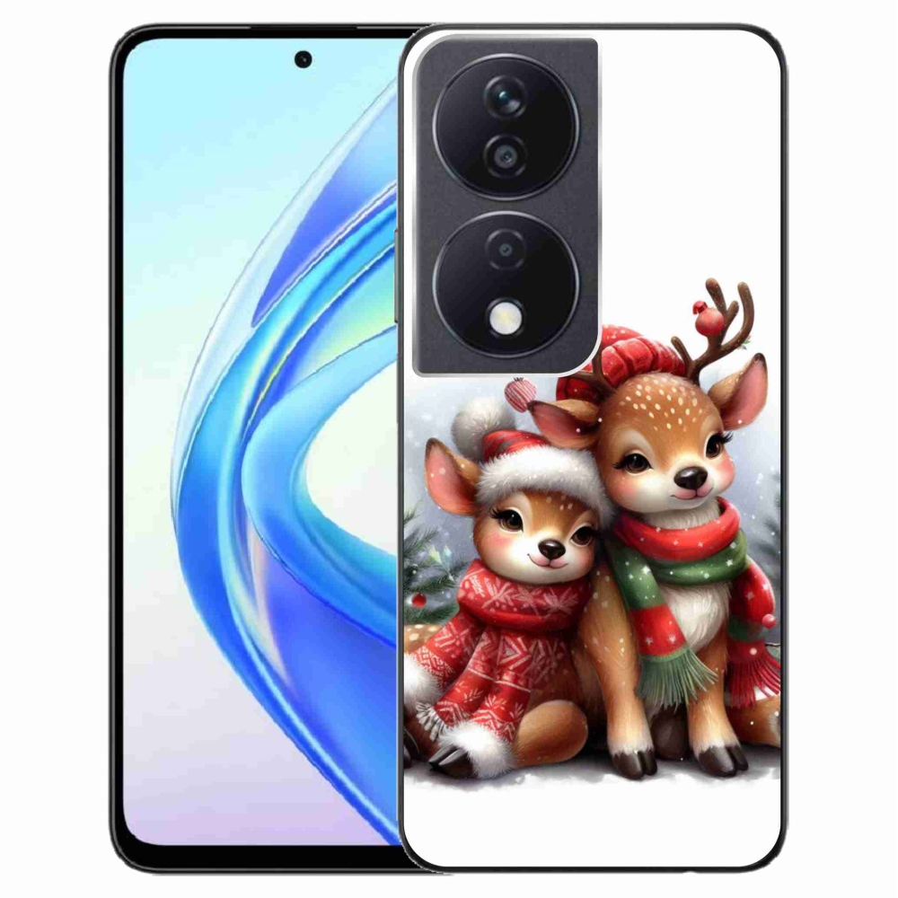 Zselés borítás mmCase a Honor X7b/Honor 90 Smart készülékhez - karácsonyi rénszarvas