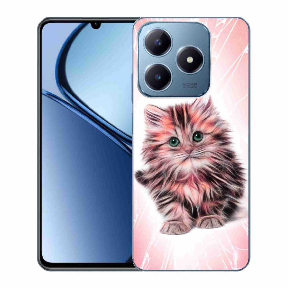 Gél borítás mmCase a Realme C63 készülékhez - aranyos cica