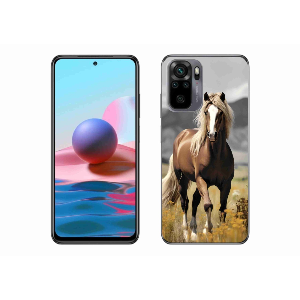 Gél borítás mmCase a Xiaomi Redmi Note 10S-hez - barna ló 1