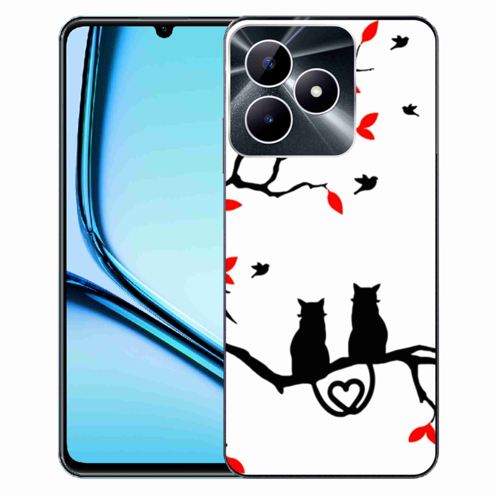 Gél borító mmCase a Realme Note 50 készülékhez - macskaszerelem