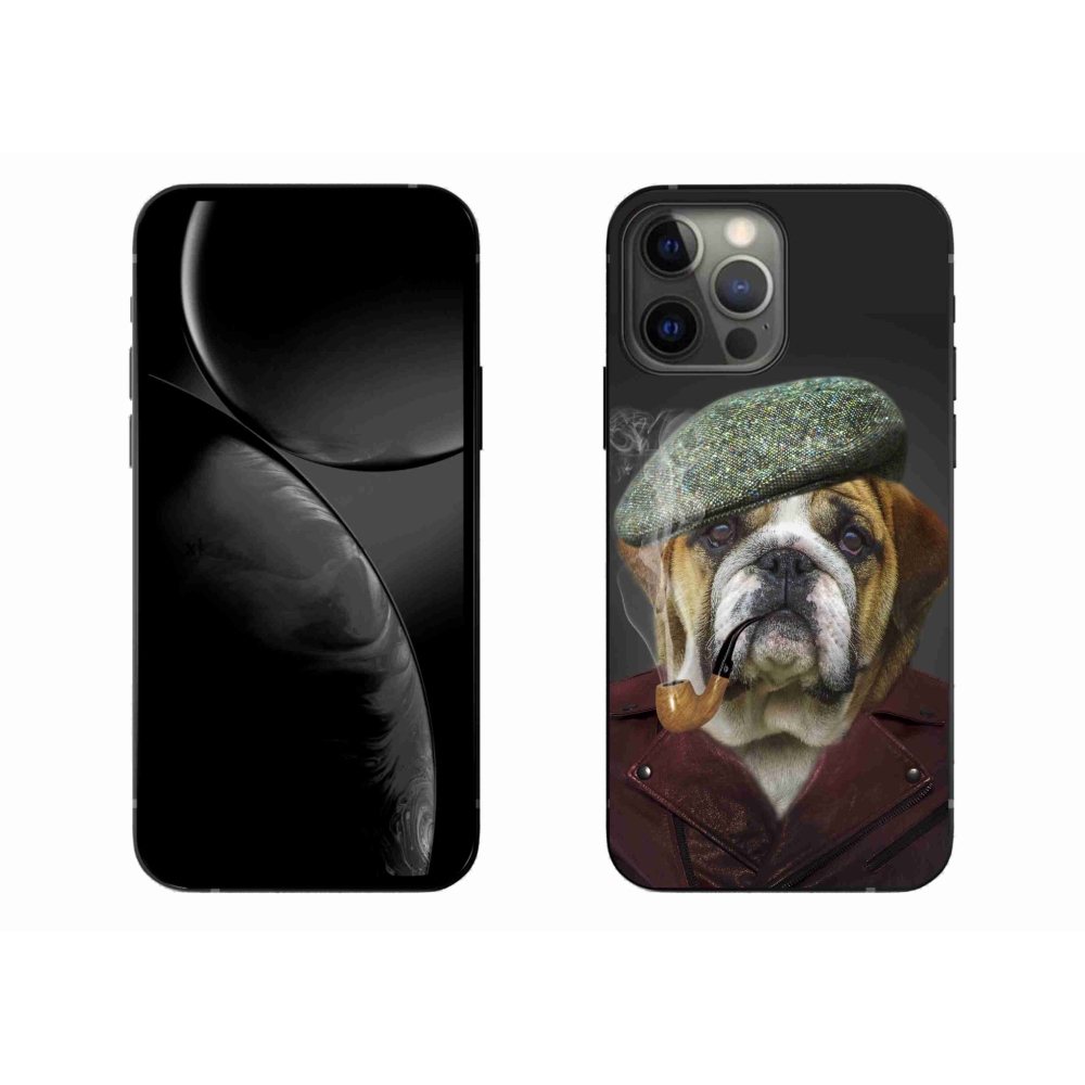 Zselés borítás mmCase iPhone 13 Pro Max készülékhez - kutya csővel
