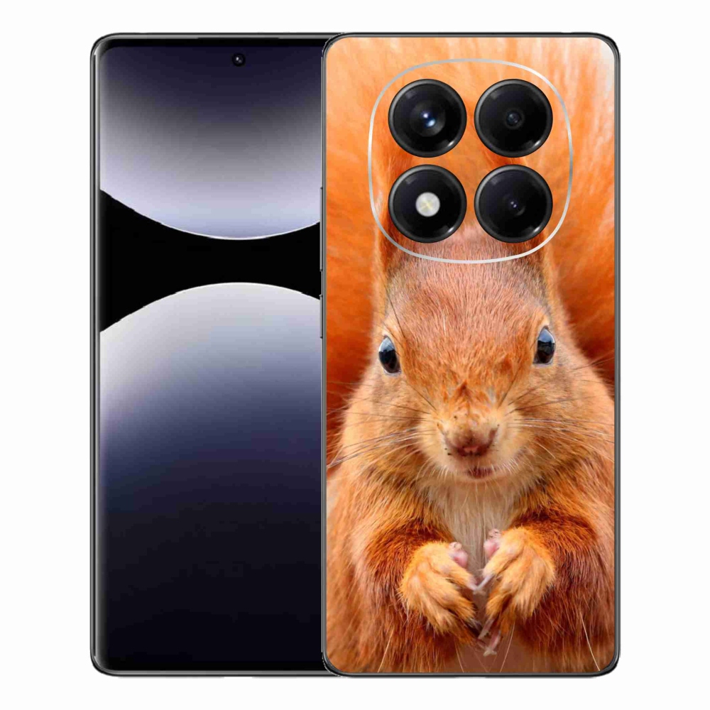 Zselés borítás mmCase a Xiaomi Redmi Note 14 Pro számára - mókus