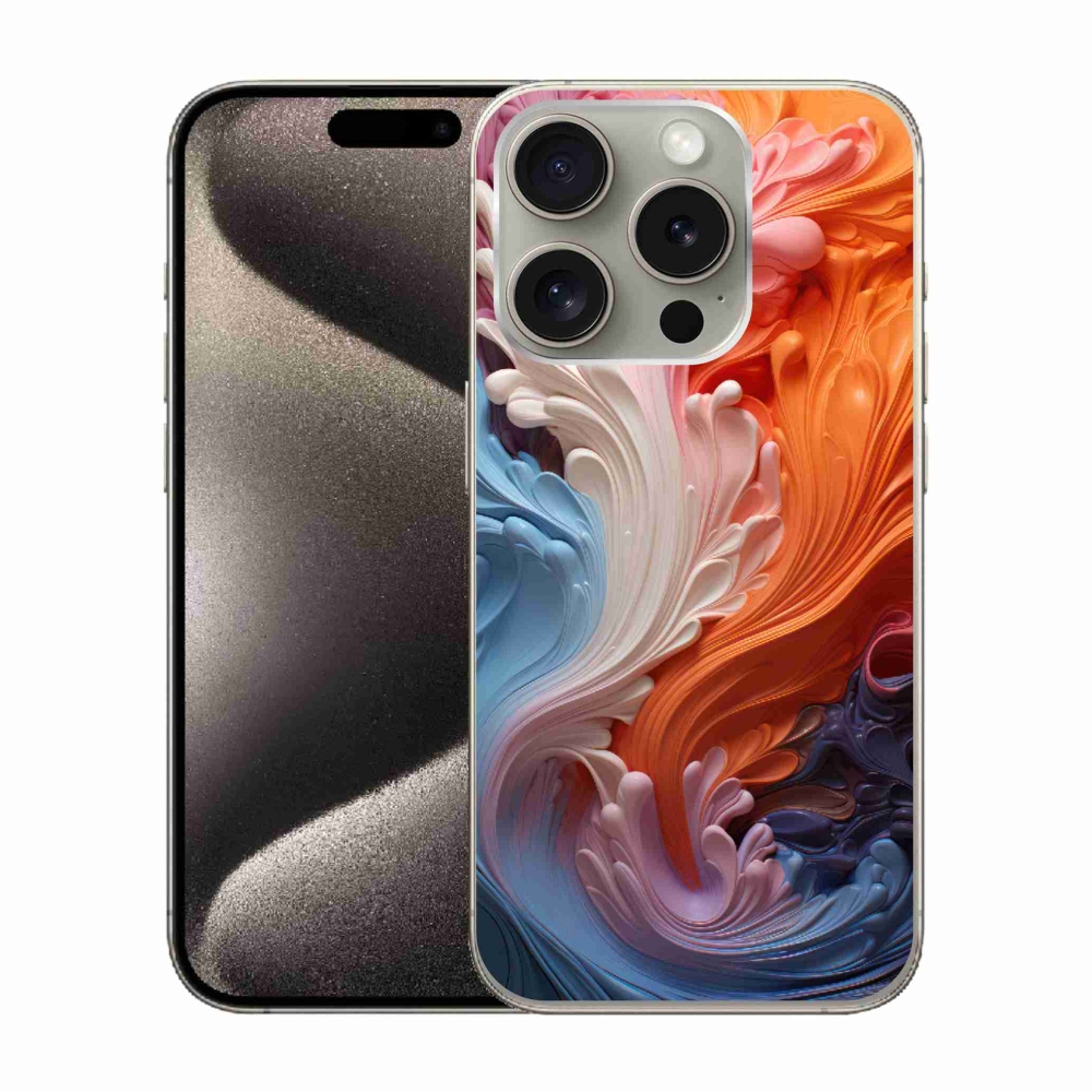 Gél borítás mmCase iPhone 15 Pro készülékhez - absztrakt motívum 8