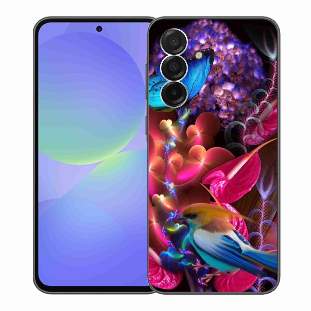 Gél védőhuzat mmCase Samsung Galaxy A36 5G - színes virágok