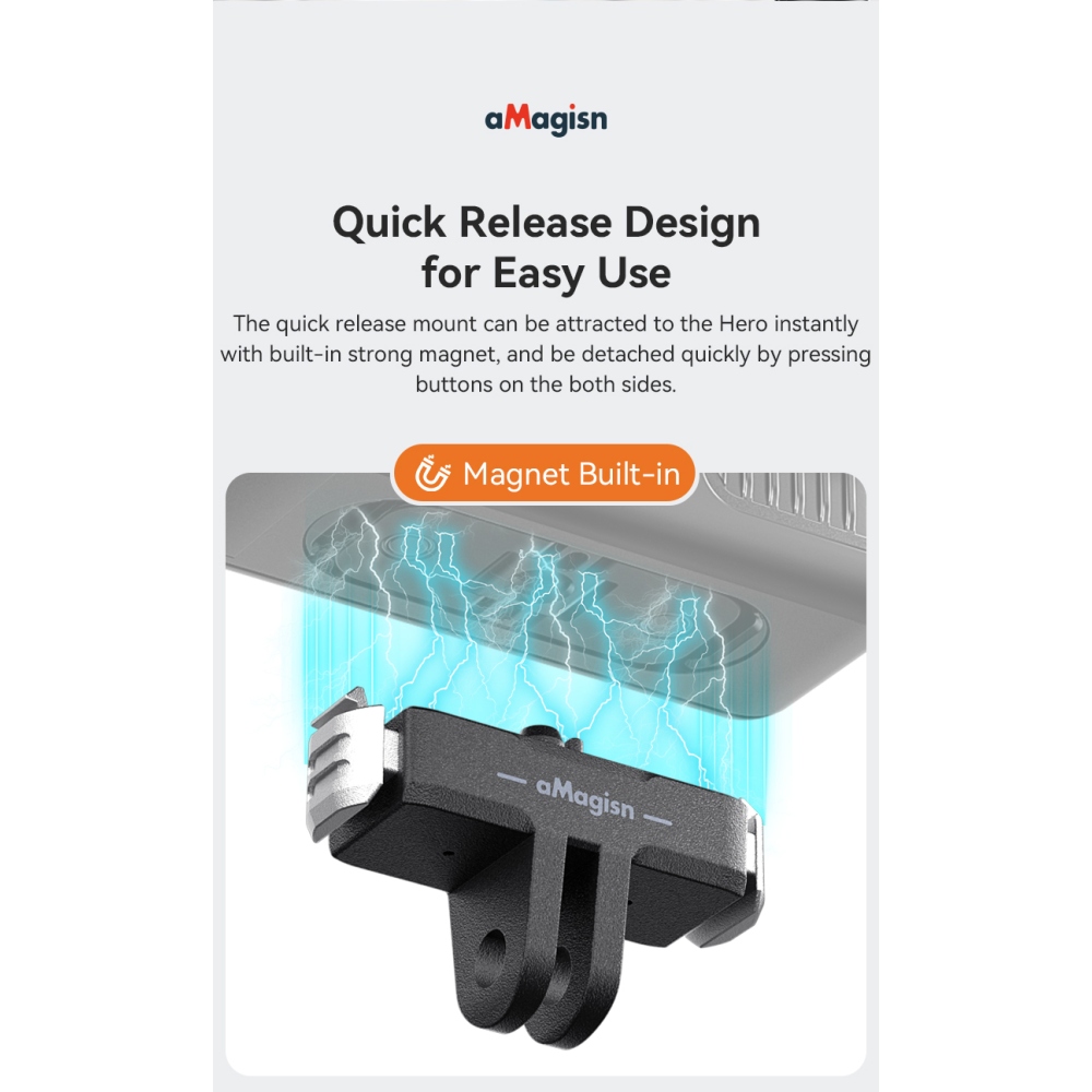 AMAGISN mágneses gyorskioldós talp GoPro Hero13 kamerához