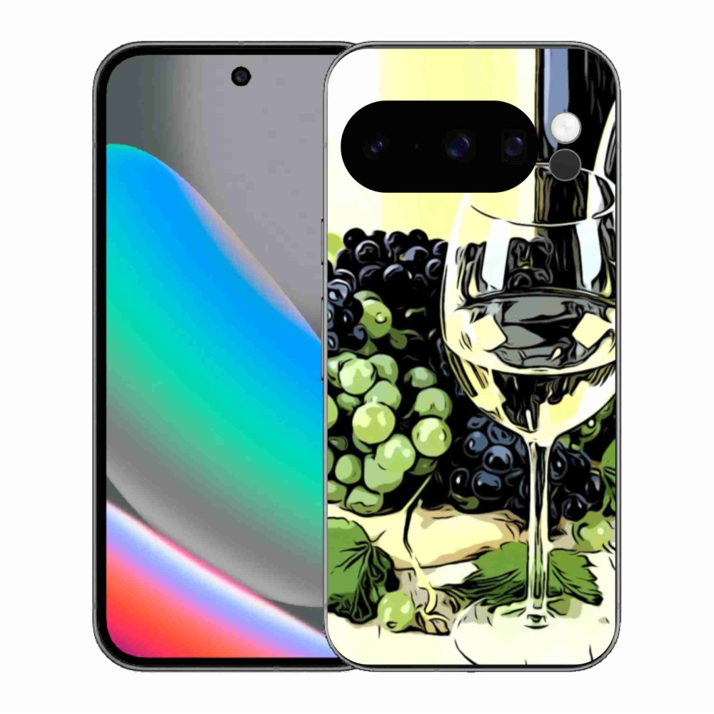 Gél borítás mmCase a Google Pixel 10 Pro számára - pohár bor