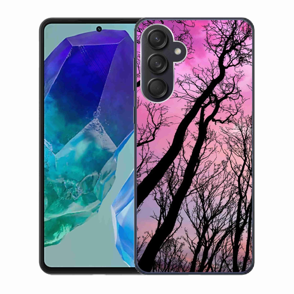 Gél tok mmCase a Samsung Galaxy M55 5G készülékhez - kidőlt fák