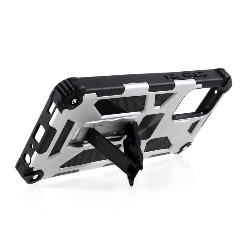 Lemezálló hibrid borítás Samsung Galaxy A52 5G/4G/A52s 5G - ezüst