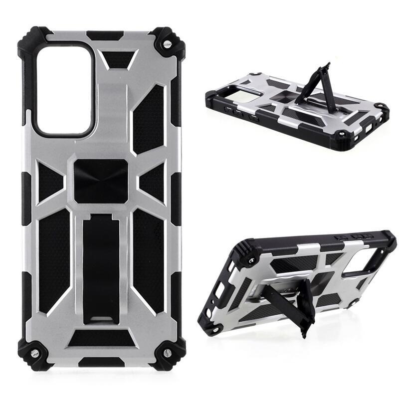 Lemezálló hibrid borítás Samsung Galaxy A52 5G/4G/A52s 5G - ezüst