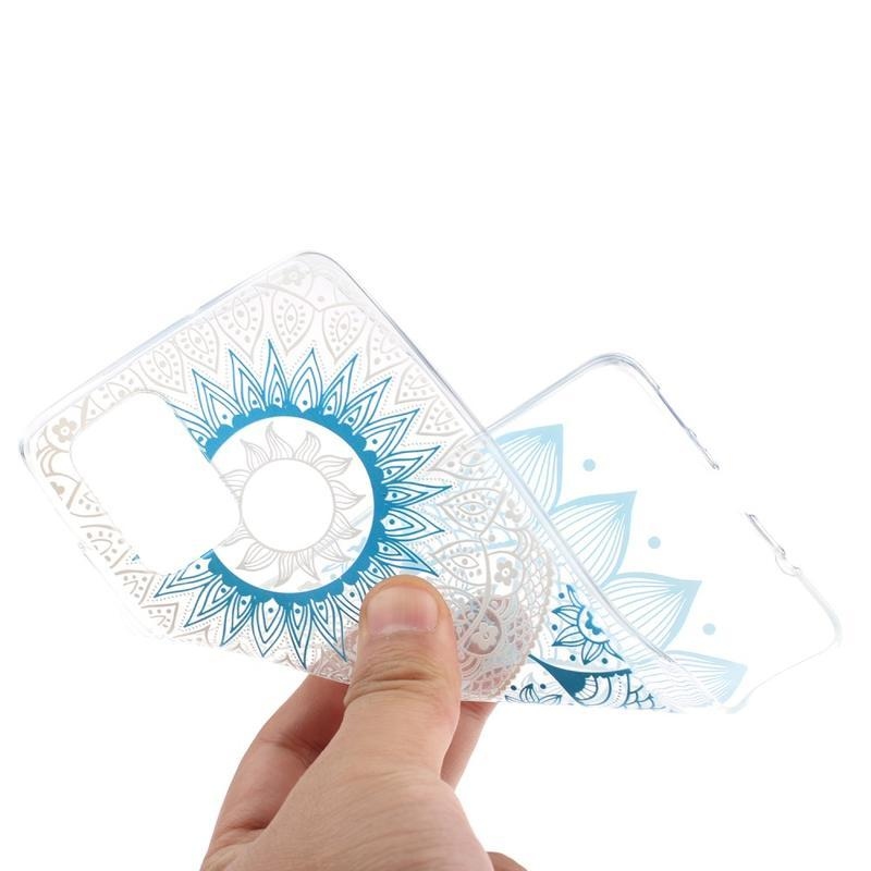 Zselés tok Samsung Galaxy S20 készülékhez - kék virág