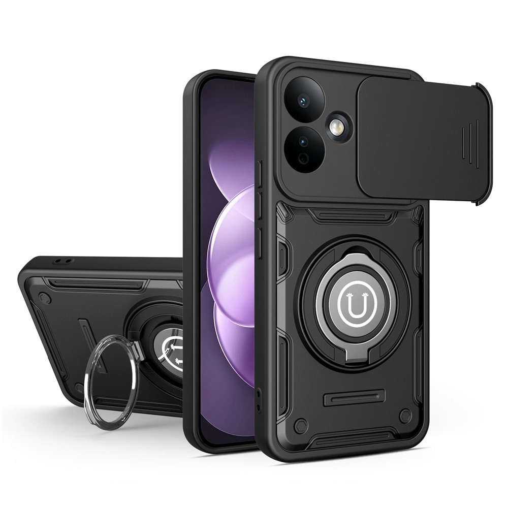 Shell strapabíró tok a Xiaomi Redmi Note 17 4G/5G mobiltelefonhoz – fekete