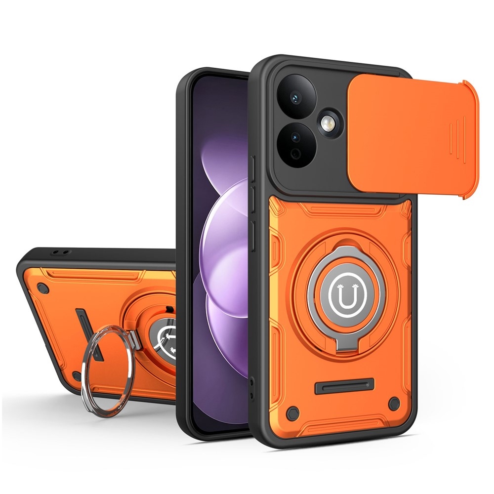 Shell strapabíró tok a Xiaomi Redmi Note 17 4G/5G mobiltelefonhoz – narancssárga