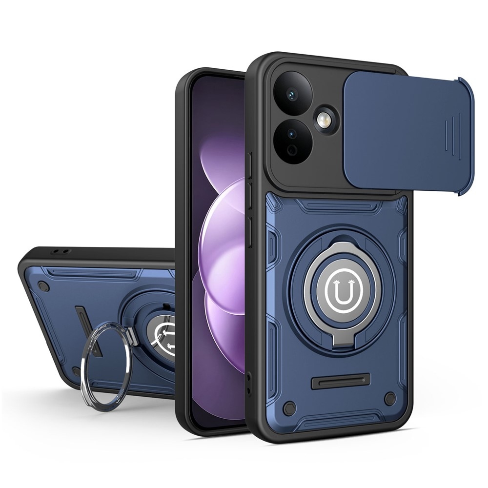 Shell strapabíró tok a Xiaomi Redmi Note 17 4G/5G mobiltelefonhoz – sötétkék