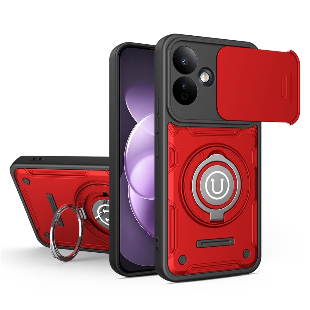 Shell strapabíró tok a Xiaomi Redmi Note 17 Pro 5G mobiltelefonhoz – piros